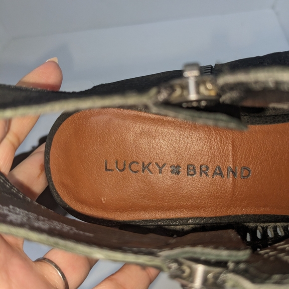 Lucky brand leather nelwyna sandals - Picture 8 of 16